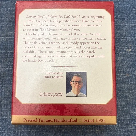 1999 Scooby Doo Lunch Box Set Hallmark Keepsake Christmas Ornament - Picture 13 of 16